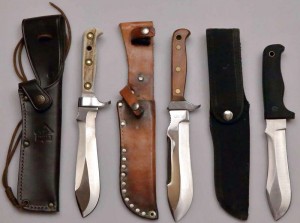 Ножи: White Hunter фирмы Puma, Auto-Allzweck-Messer и Pilotenmesser